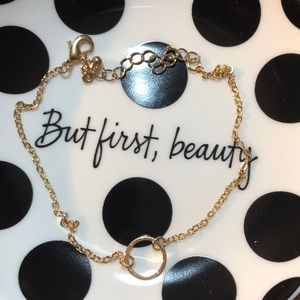 2/$7 Gold circle chain bracelet